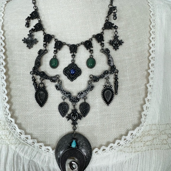 Free People Blue Bird Boho Blouse - Picture 14 of 16